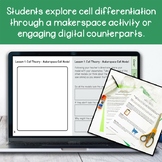 Cells and Cell Theory: Introductory Activities and Worksheet 6th-8th Grade